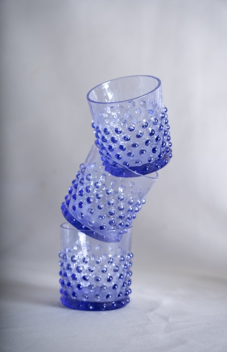 Lavender Hobnail Whiskey Glasses - KLIMCHI