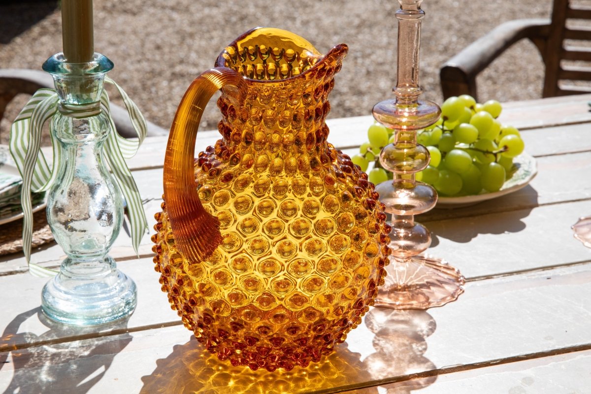 Amber Hobnail Jug - KLIMCHI