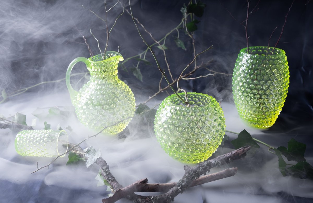 Neon Citrine Egg Hobnail Vase - KLIMCHI