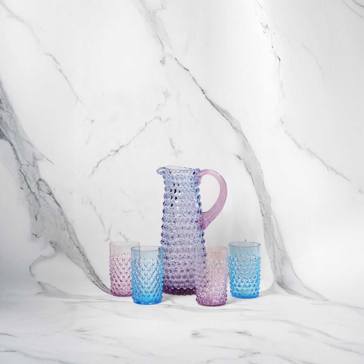 Set of Galaxy Hobnail Pitcher with Tumblers - KLIMCHI
