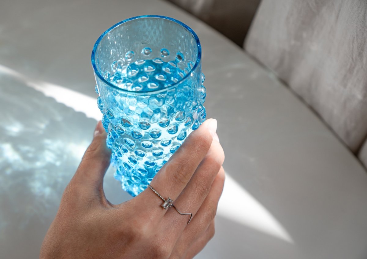 Azure Hobnail Tumblers - KLIMCHI