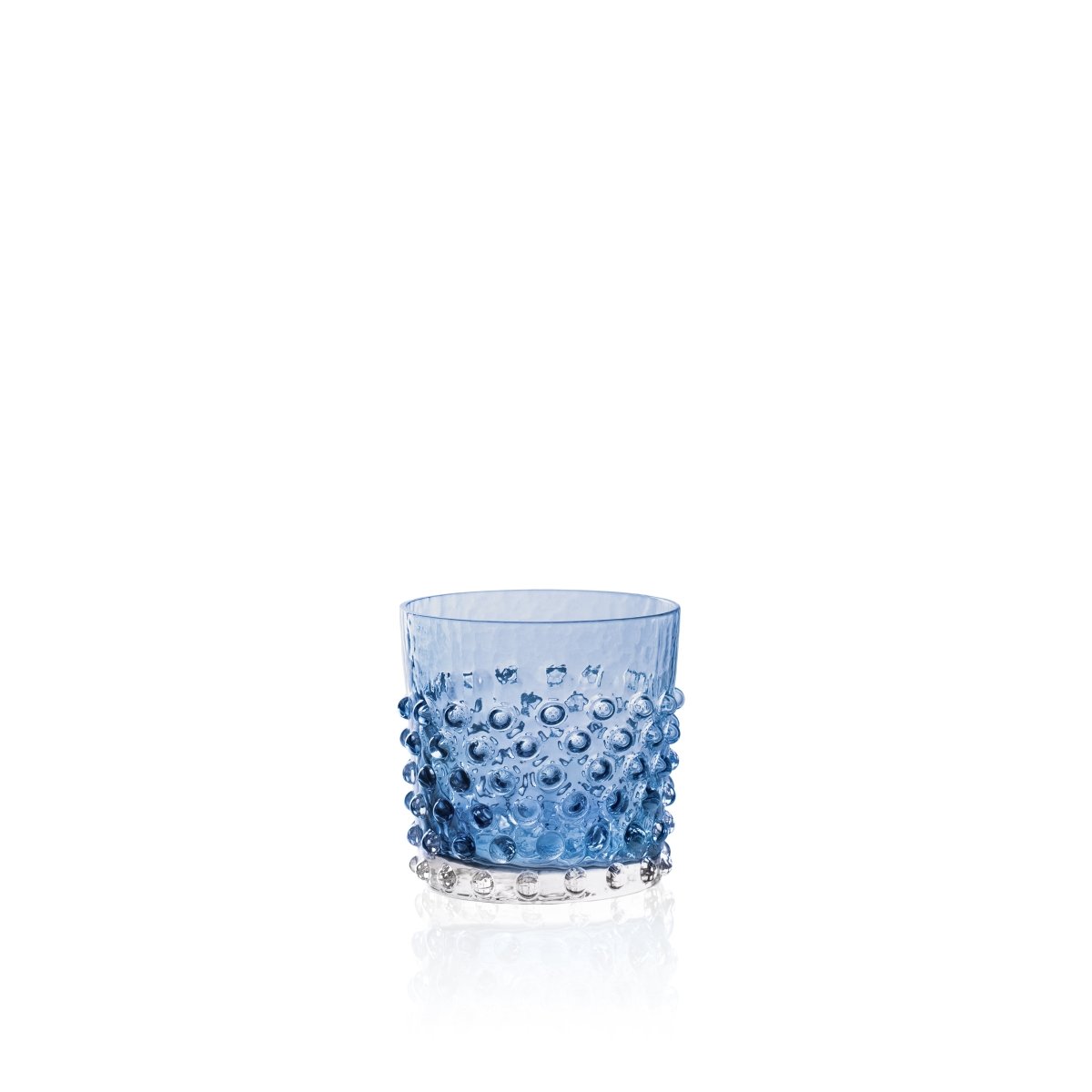 Underlay Blue Smoke Hobnail Whiskey Glasses - KLIMCHI