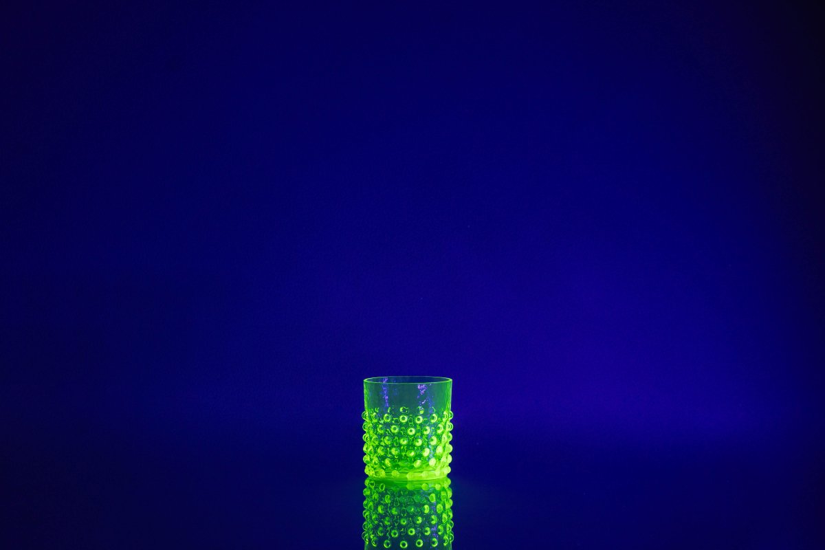 Neon Citrine Hobnail Whiskey Glasses - KLIMCHI