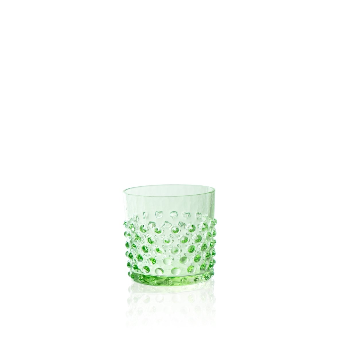 Light Green Hobnail Whiskey Glasses - KLIMCHI