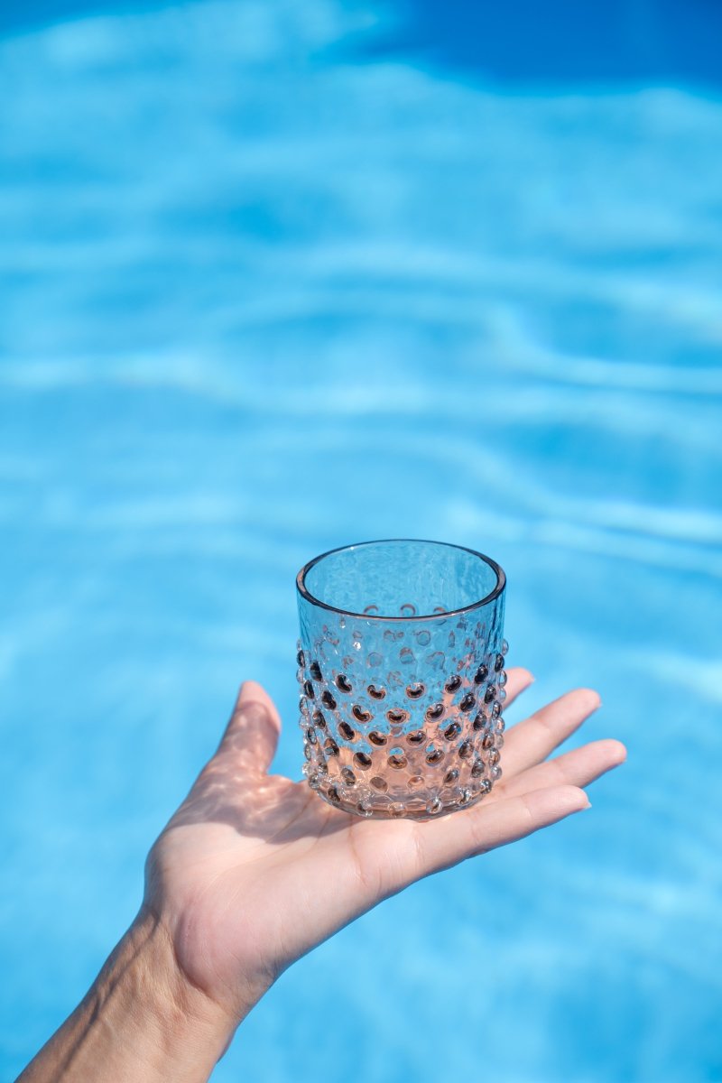 Underlay Black Smoke Hobnail Whiskey Glasses - KLIMCHI