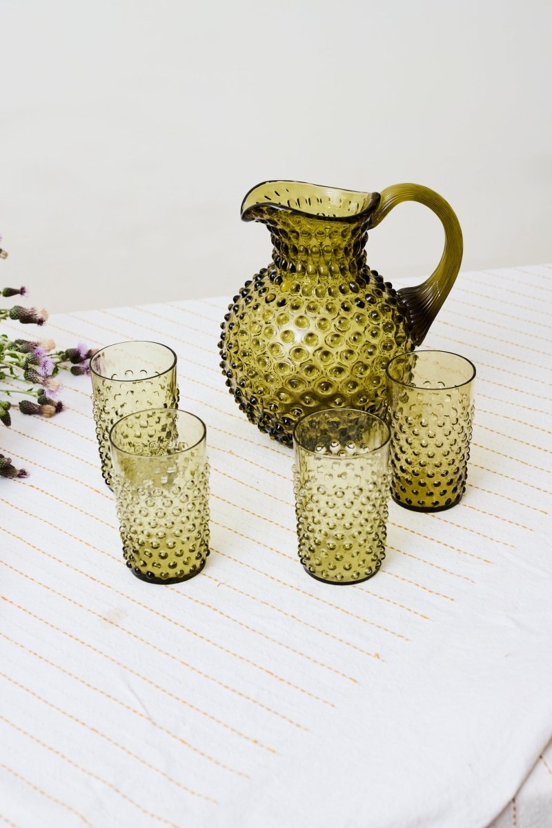 Bonsai Green Hobnail Jug - KLIMCHI