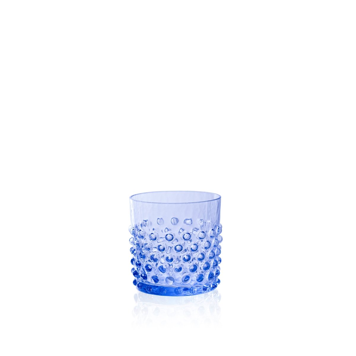 Light Blue Hobnail Whiskey Glasses - KLIMCHI