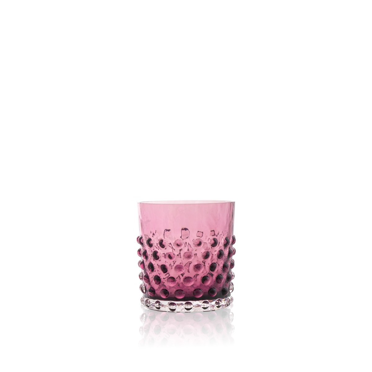 Underlay Violet Hobnail Whiskey Glass - KLIMCHI