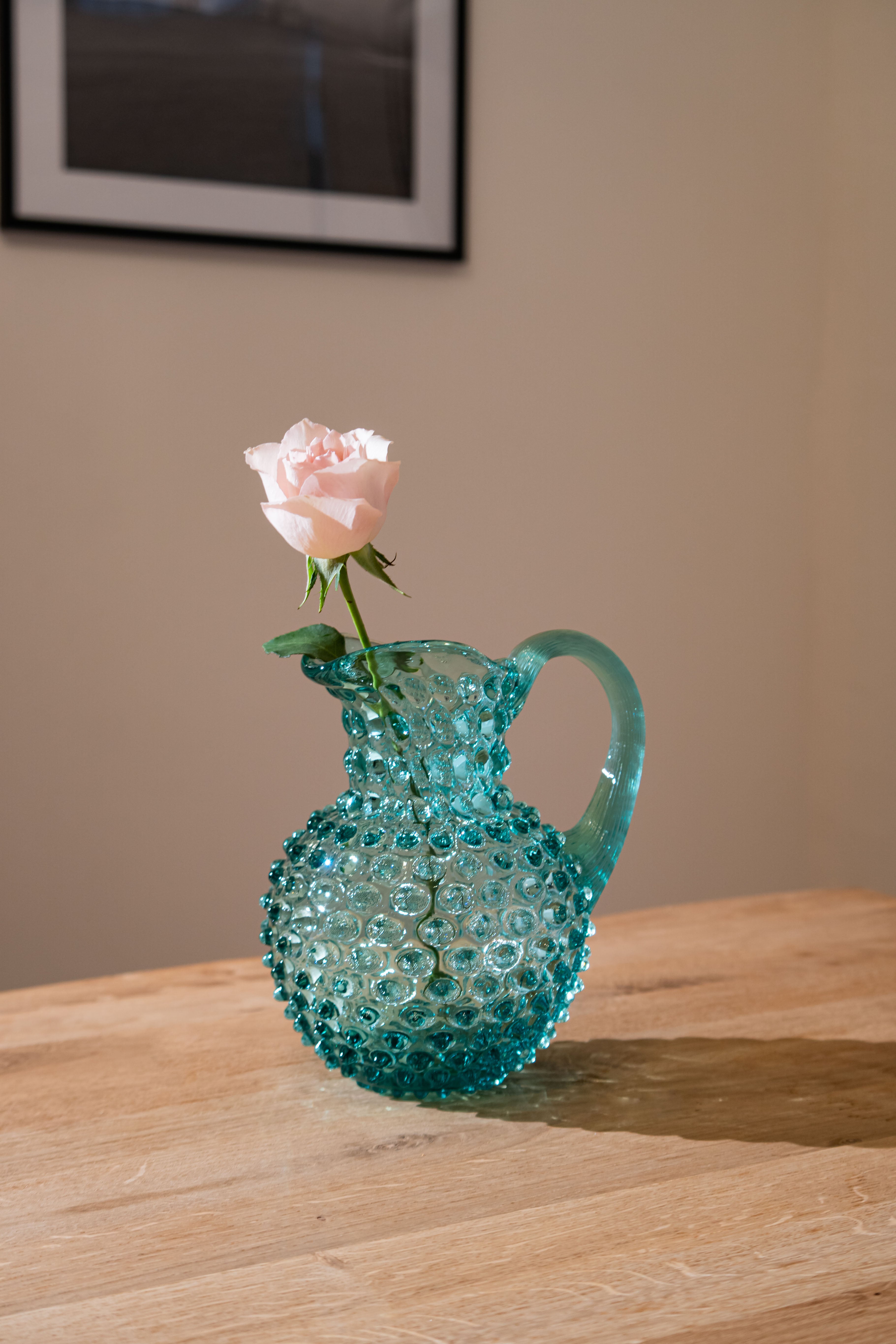 Beryl Hobnail Jug Small