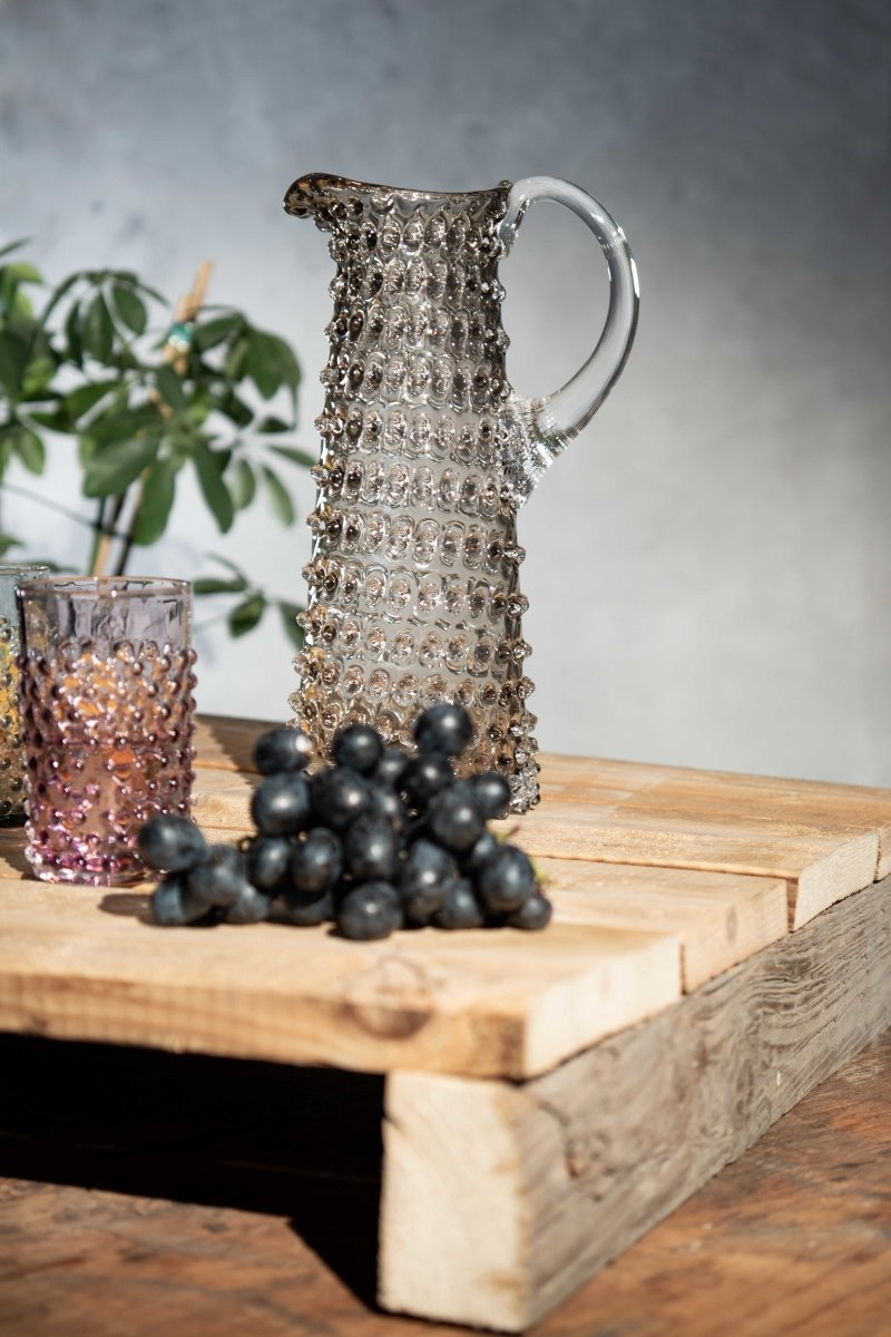 Underlay Black Smoke Hobnail Jug Tall - KLIMCHI