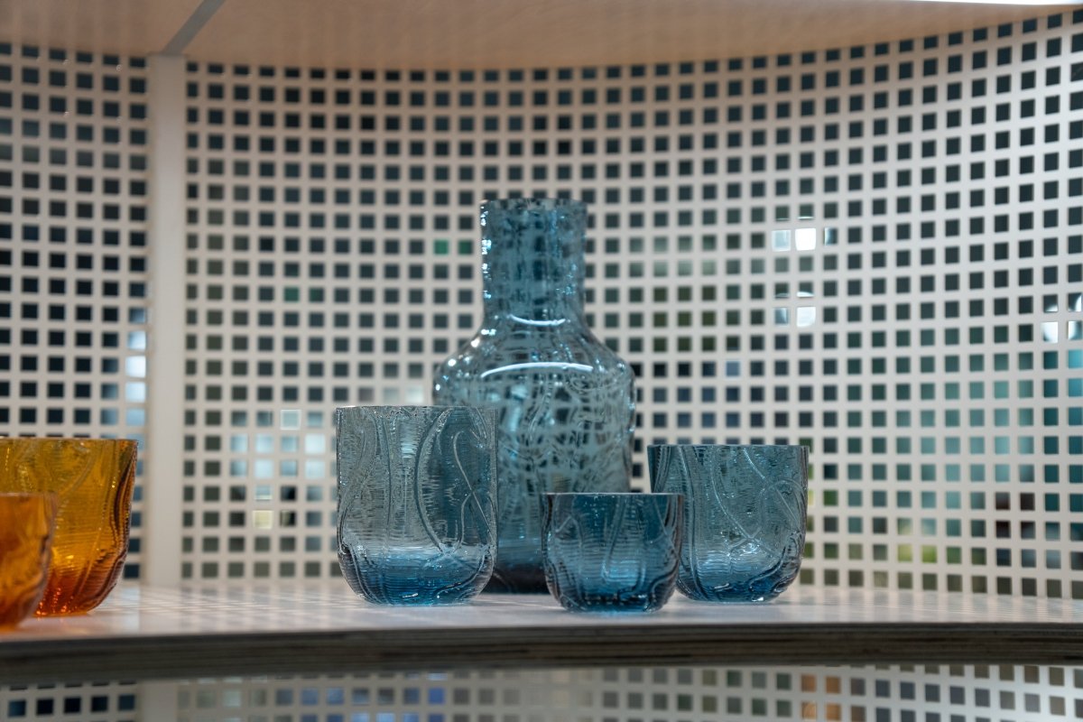 Crust Carafe in Underlay Blue Smoke - KLIMCHI