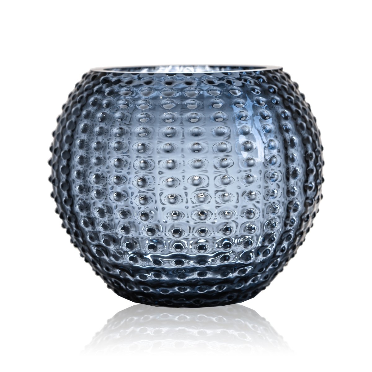 Underlay Blue Smoke Hobnail Vase Large - KLIMCHI