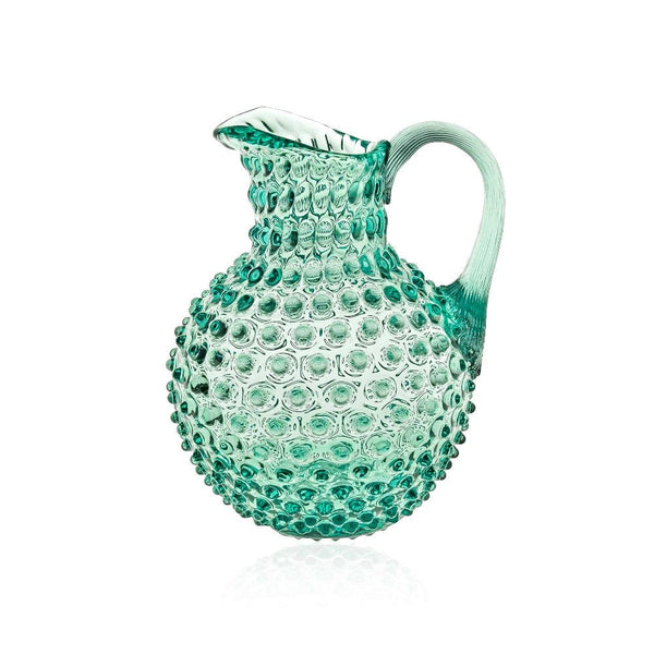 Hobnail Glass Water Pitcher / 58 oz