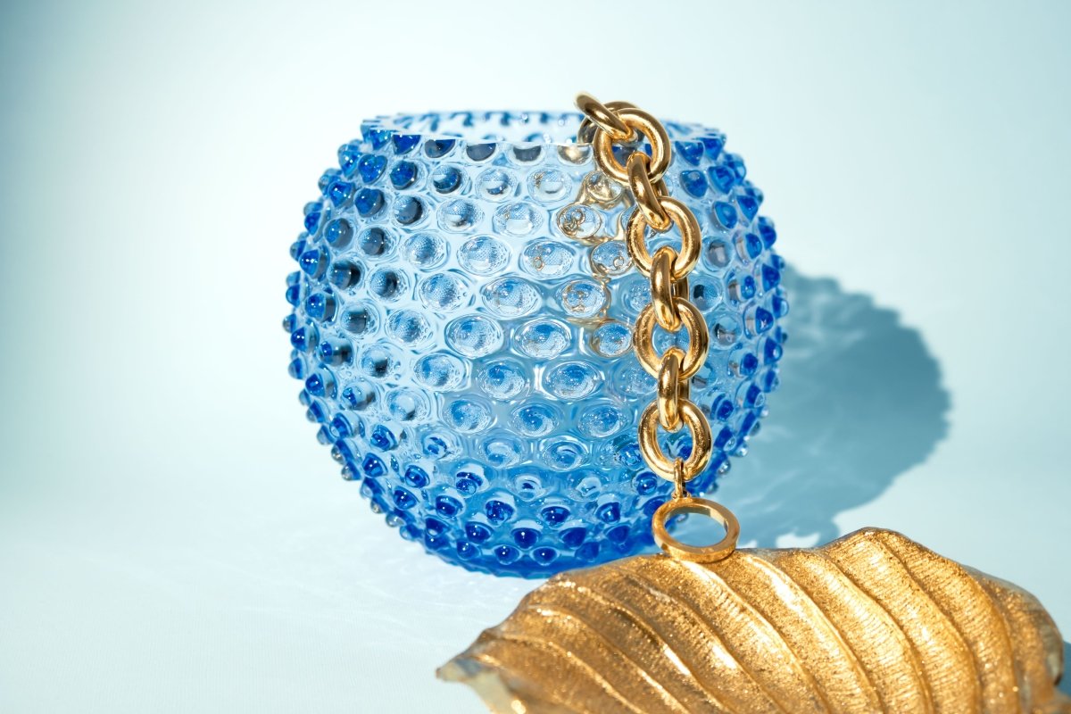 Light Blue Hobnail Vase - KLIMCHI