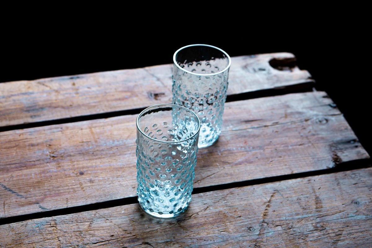 Underlay Aquamarine Hobnail Tumblers - KLIMCHI