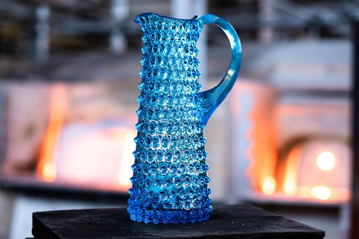 Azure Hobnail Jug Tall - KLIMCHI