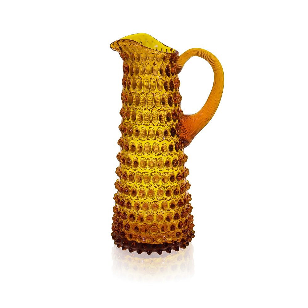 Amber Hobnail Jug Tall - KLIMCHI