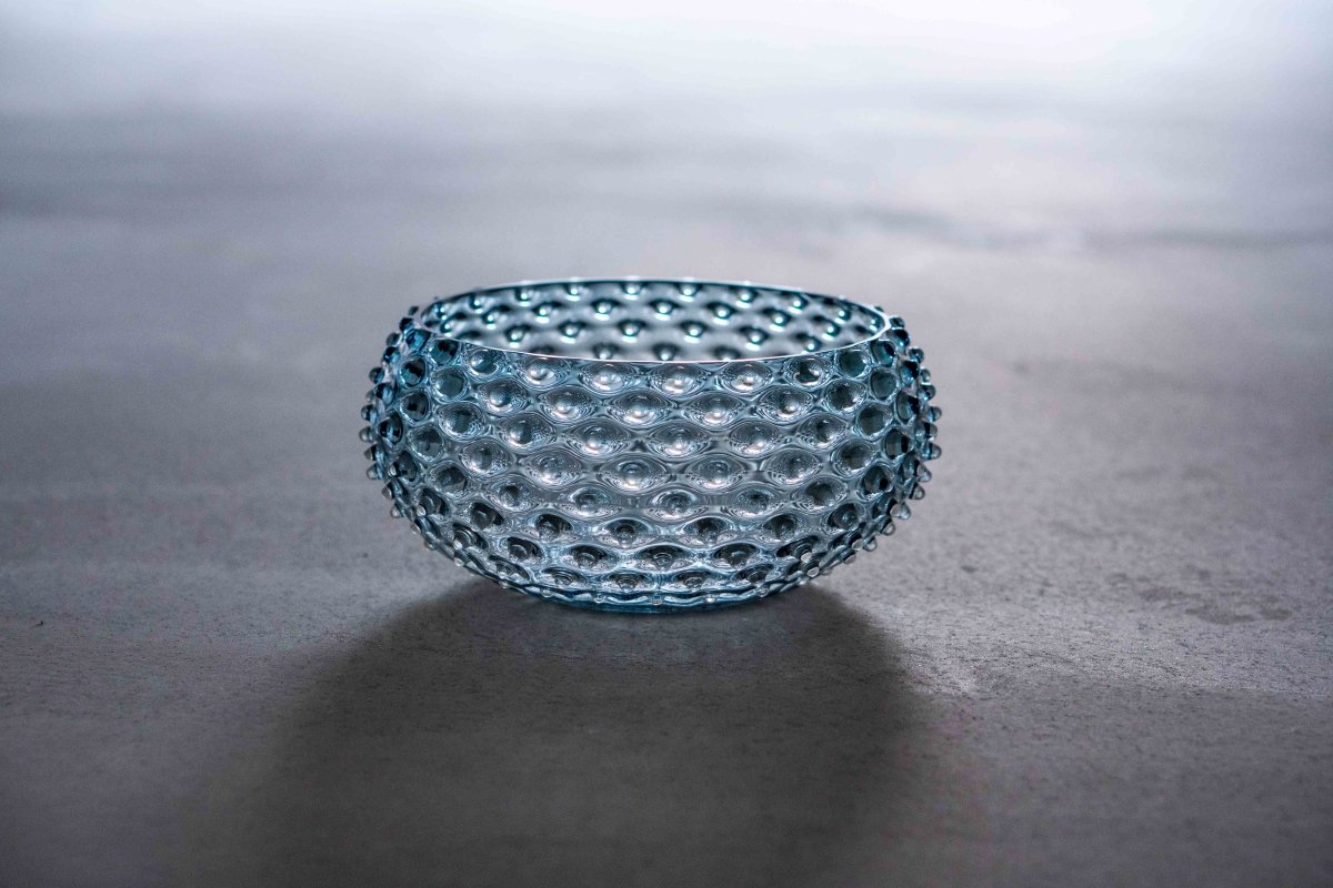 Underlay Blue Smoke Hobnail Bowl - KLIMCHI