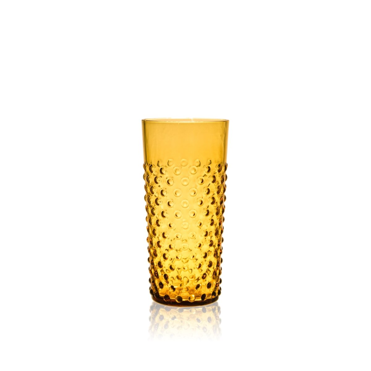 Amber Hobnail Tumblers Tall - KLIMCHI