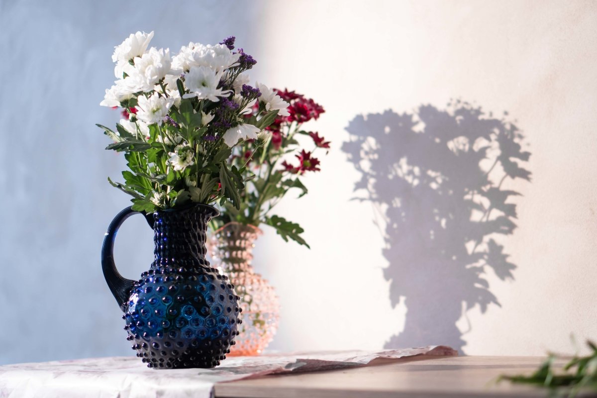 Royal Blue Hobnail Jug - KLIMCHI