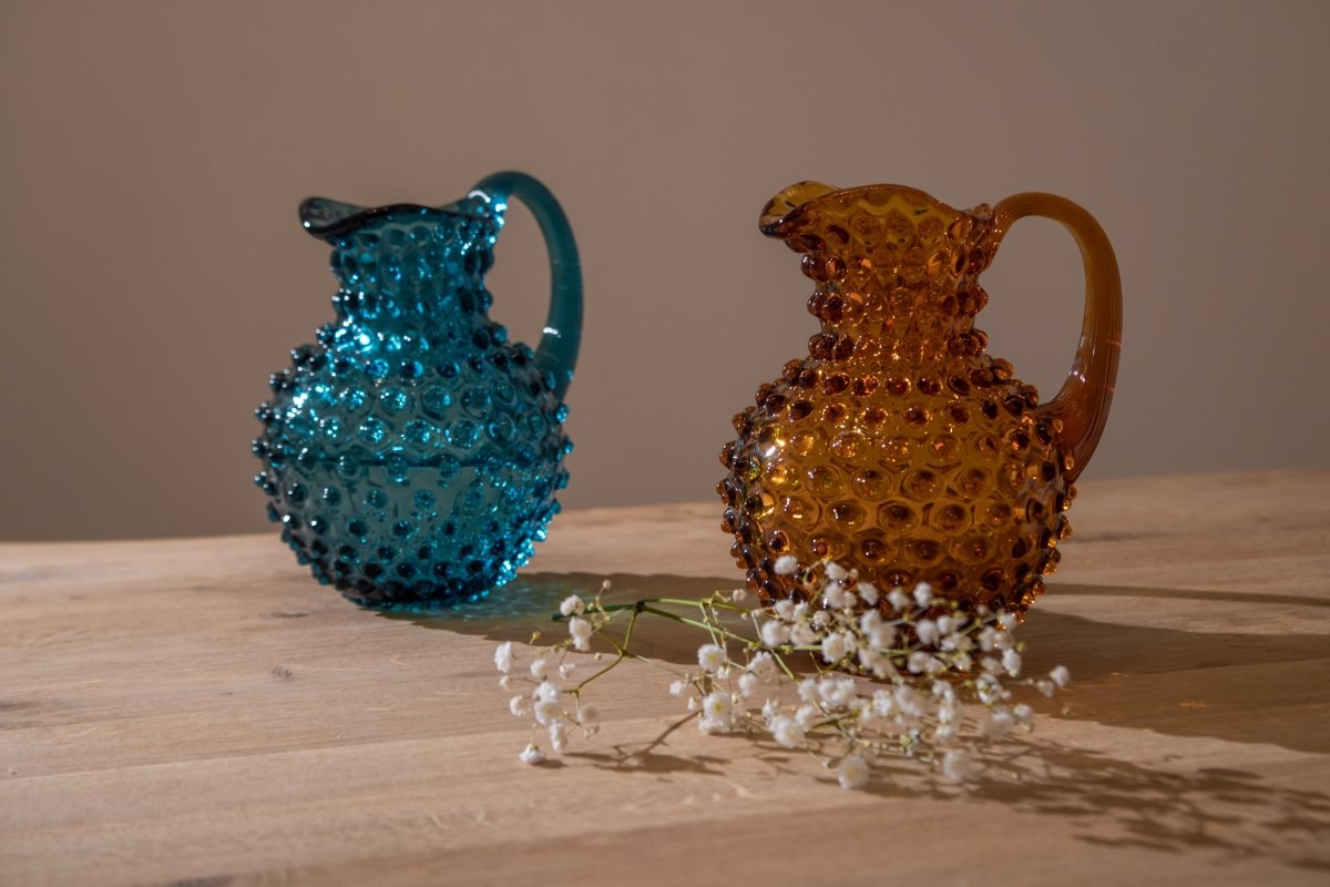 Amber Hobnail Jug Small - KLIMCHI