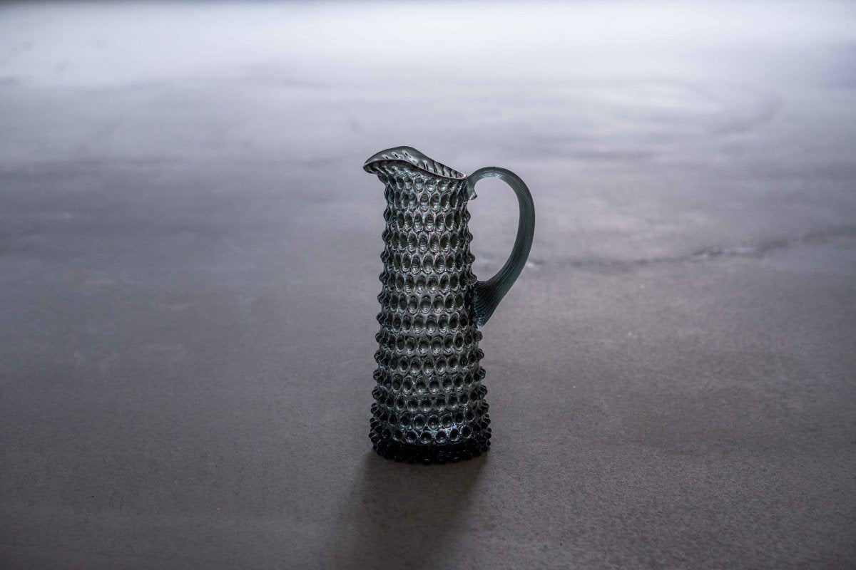 Grey Smoke Hobnail Jug Tall - KLIMCHI