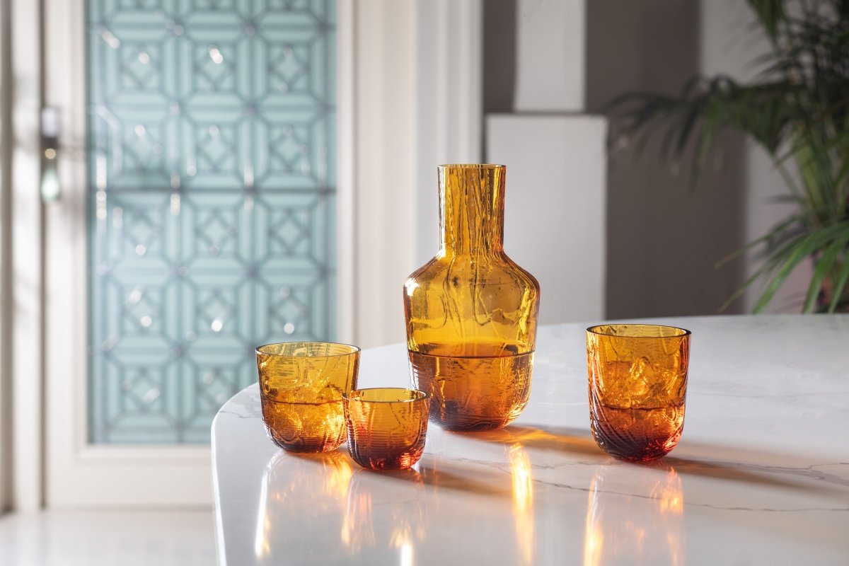 Crust Tumblers in Amber (Set of 2) - KLIMCHI