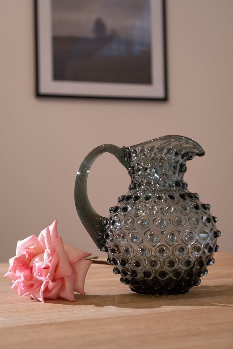 Grey Smoke Hobnail Jug Small - KLIMCHI