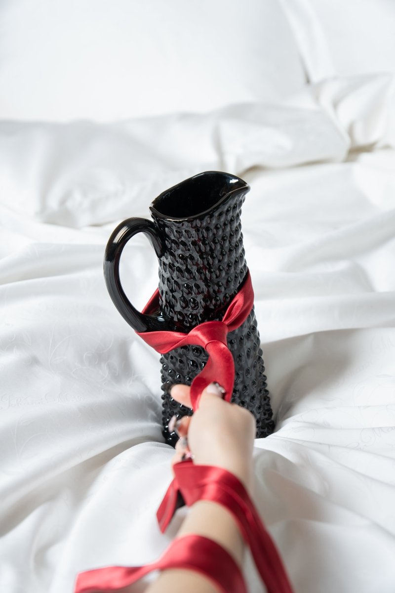 Black Hobnail Jug Tall - KLIMCHI