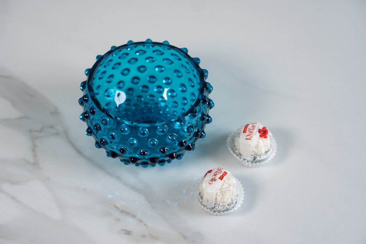 Aquamarine Hobnail Bowl Small - KLIMCHI