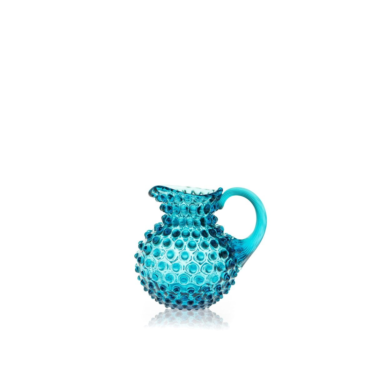 Aquamarine Hobnail Creamer Jug - KLIMCHI