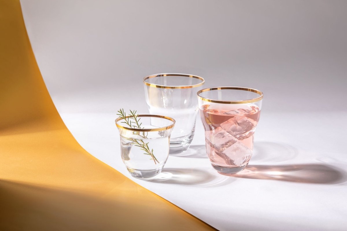 SHADOWS <br> GOLDEN LUX <br> High Ball Glass <br> (Set of 2) - KLIMCHI