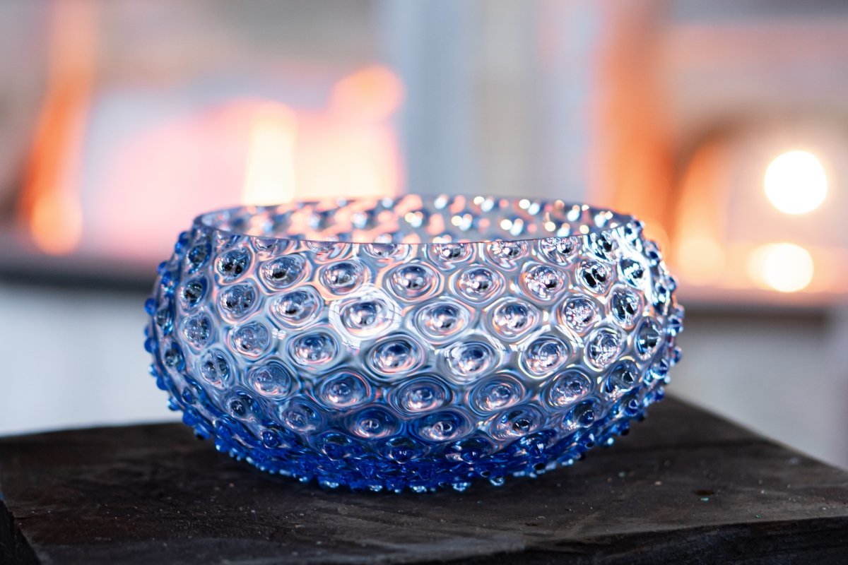 Light Blue Hobnail Bowl - KLIMCHI