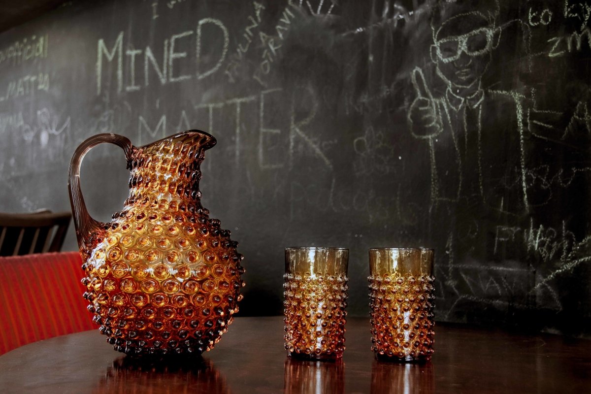 Amber Hobnail Jug - KLIMCHI