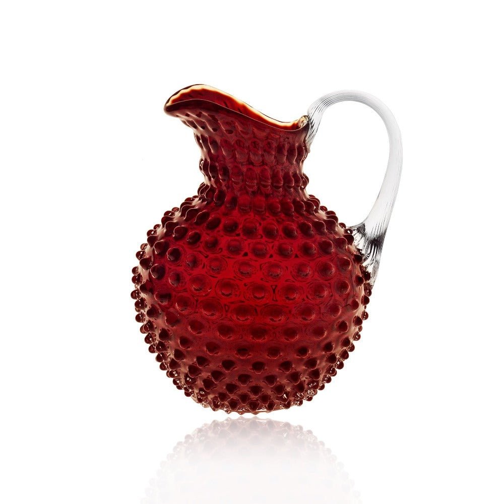 Underlay Garnet Hobnail Jug - KLIMCHI