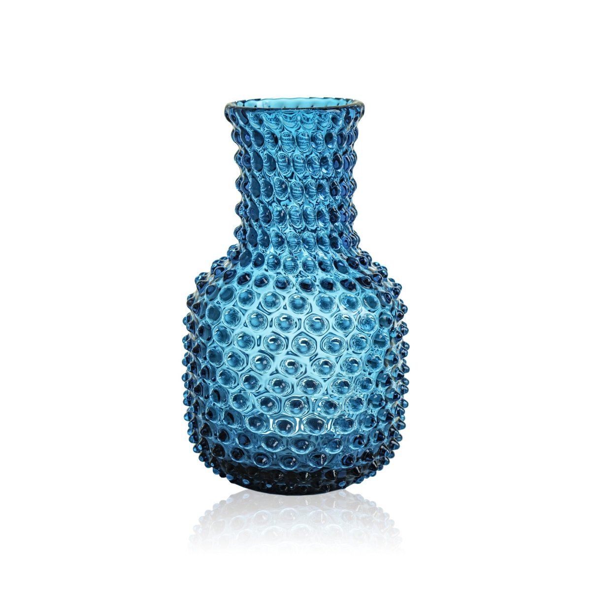 Aquamarine Hobnail Carafe - KLIMCHI